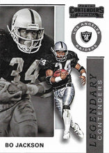 Load image into Gallery viewer, 2019 Panini Contenders LEGENDARY CONTENDERS Insert - Pick Your Cards: #LC-BJ Bo Jackson - Los Angeles Raiders