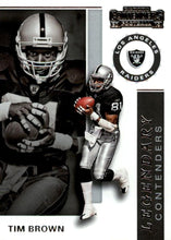 Load image into Gallery viewer, 2019 Panini Contenders LEGENDARY CONTENDERS Insert - Pick Your Cards: #LC-TB Tim Brown - Los Angeles Raiders