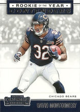 Load image into Gallery viewer, 2019 Panini Contenders ROOKIE OF THE YEAR CONTENDERS Insert - Pick Your Cards: #RYA-DM David Montgomery - Chicago Bears