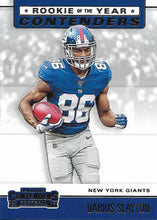 Load image into Gallery viewer, 2019 Panini Contenders ROOKIE OF THE YEAR CONTENDERS Insert - Pick Your Cards: #RYA-DS Darius Slayton - New York Giants