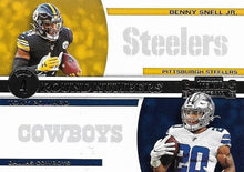 Load image into Gallery viewer, 2019 Panini Contenders ROUND NUMBERS Insert - Pick Your Cards: #RN-SP Tony Pollard / Benny Snell Jr. - Dallas Cowboys / Pittsburgh Steelers
