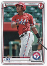 Load image into Gallery viewer, 2020 Bowman Baseball Cards - Prospects (1-100): #BP-52 Bayron Lora