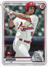 Load image into Gallery viewer, 2020 Bowman Baseball Cards - Prospects (1-100): #BP-66 Nolan Gorman