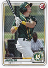 Load image into Gallery viewer, 2020 Bowman Baseball Cards - Prospects (1-100): #BP-88 Logan Davidson
