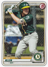 Load image into Gallery viewer, 2020 Bowman Baseball Cards - Prospects (101-150): #BP-105 Nick Allen