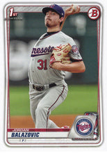 Load image into Gallery viewer, 2020 Bowman Baseball Cards - Prospects (101-150): #BP-123 Jordan Balazovic
