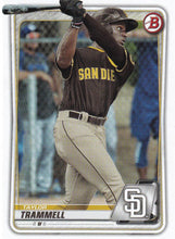 Load image into Gallery viewer, 2020 Bowman Baseball Cards - Prospects (101-150): #BP-130 Taylor Trammell