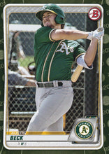 Load image into Gallery viewer, 2020 Bowman Baseball Cards - Prospects CAMO PARALLEL (1-100): #BP-16 Austin Beck