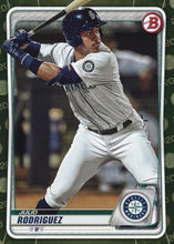 Load image into Gallery viewer, 2020 Bowman Baseball Cards - Prospects CAMO PARALLEL (1-100): #BP-19 Julio Rodriguez
