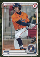 Load image into Gallery viewer, 2020 Bowman Baseball Cards - Prospects CAMO PARALLEL (1-100): #BP-61 Jeremy Pena