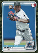 Load image into Gallery viewer, 2020 Bowman Baseball Cards - Prospects CAMO PARALLEL (1-100): #BP-72 Jazz Chisholm
