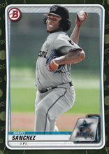 Load image into Gallery viewer, 2020 Bowman Baseball Cards - Prospects CAMO PARALLEL (1-100): #BP-79 Sixto Sanchez