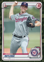 Load image into Gallery viewer, 2020 Bowman Baseball Cards - Prospects CAMO PARALLEL (1-100): #BP-91 Jackson Rutledge