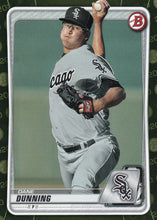 Load image into Gallery viewer, 2020 Bowman Baseball Cards - Prospects CAMO PARALLEL (1-100): #BP-92 Dane Dunning