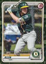 Load image into Gallery viewer, 2020 Bowman Baseball Cards - Prospects CAMO PARALLEL (101-150) ~ Pick your card