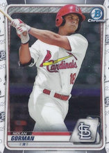 Load image into Gallery viewer, 2020 Bowman Baseball Cards - Chrome Prospects (1-100) ~ Pick your card