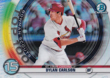 Load image into Gallery viewer, 2020 Bowman Scouts’ Top 100 Chrome Refractor Insert ~ Pick your card