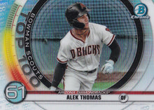 Load image into Gallery viewer, 2020 Bowman Scouts’ Top 100 Chrome Refractor Insert ~ Pick your card
