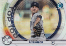 Load image into Gallery viewer, 2020 Bowman Scouts’ Top 100 Chrome Refractor Insert ~ Pick your card