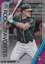 Load image into Gallery viewer, 2020 Bowman - Rookie of the Year Favorites Chrome Refractor Insert: #ROYF-SM Sean Murphy