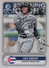 Load image into Gallery viewer, 2020 Bowman - Spanning the Globe Chrome Refractor Insert: #STG-LR Luis Robert