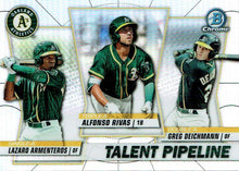 Load image into Gallery viewer, 2020 Bowman - Talent Pipeline Trios Chrome Refractor Insert ~ Pick your card