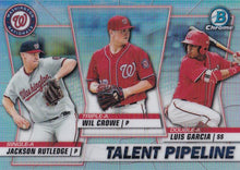Load image into Gallery viewer, 2020 Bowman - Talent Pipeline Trios Chrome Refractor Insert ~ Pick your card