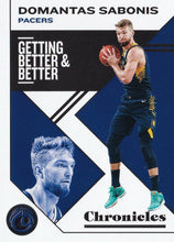 Load image into Gallery viewer, 2019-20 Panini Chronicles Basketball Cards #1-100: #41 Domantas Sabonis  - Indiana Pacers