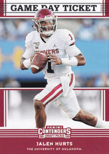 Load image into Gallery viewer, 2020 Panini Contenders Draft Picks GAME DAY TICKETS Inserts - Pick Your Cards