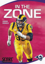 Load image into Gallery viewer, 2020 Panini Score NFL Football Cards IN THE ZONE Insert - Pick Your Cards