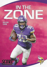 Load image into Gallery viewer, 2020 Panini Score NFL Football Cards IN THE ZONE Insert - Pick Your Cards