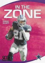 Load image into Gallery viewer, 2020 Panini Score NFL Football Cards IN THE ZONE Insert - Pick Your Cards