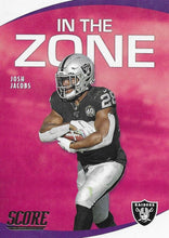Load image into Gallery viewer, 2020 Panini Score NFL Football Cards IN THE ZONE Insert - Pick Your Cards