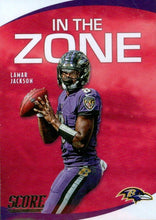 Load image into Gallery viewer, 2020 Panini Score NFL Football Cards IN THE ZONE Insert - Pick Your Cards