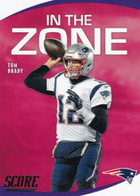 Load image into Gallery viewer, 2020 Panini Score NFL Football Cards IN THE ZONE Insert - Pick Your Cards