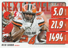 Load image into Gallery viewer, 2020 Panini Score NFL Football Cards NEXT LEVEL STATS Insert - Pick Your Cards