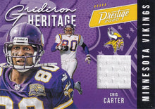 Load image into Gallery viewer, 2020 Panini Prestige NFL GRIDIRON HERITAGE RELICS ~ Pick Your Cards