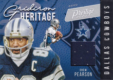 Load image into Gallery viewer, 2020 Panini Prestige NFL GRIDIRON HERITAGE RELICS ~ Pick Your Cards