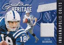 Load image into Gallery viewer, 2020 Panini Prestige NFL GRIDIRON HERITAGE RELICS ~ Pick Your Cards