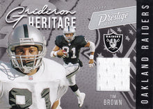 Load image into Gallery viewer, 2020 Panini Prestige NFL GRIDIRON HERITAGE RELICS ~ Pick Your Cards