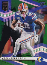 Load image into Gallery viewer, 2020 Donruss Elite NFL Football GREEN ROOKIE PARALLELS #101-200 ~ Pick Your Cards
