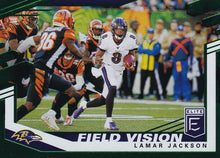 Load image into Gallery viewer, 2020 Donruss Elite NFL Football FIELD VISION GREEN INSERTS ~ Pick Your Cards