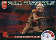 Load image into Gallery viewer, 2020 Donruss Elite NFL Football FULL THROTTLE GREEN INSERTS ~ Pick Your Cards