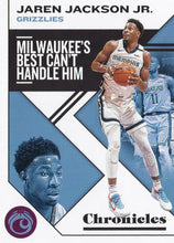 Load image into Gallery viewer, 2019-20 Panini Chronicles Basketball Cards PINK Parallels: #13 Jaren Jackson Jr.  - Memphis Grizzlies