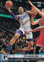 Load image into Gallery viewer, 2019-20 Panini Chronicles Basketball Cards TEAL Parallels: #110 PJ Washington Jr. RC - Charlotte Hornets