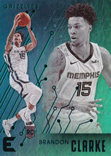 Load image into Gallery viewer, 2019-20 Panini Chronicles Basketball Cards TEAL Parallels: #201 Brandon Clarke RC - Memphis Grizzlies