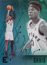 Load image into Gallery viewer, 2019-20 Panini Chronicles Basketball Cards TEAL Parallels: #233 Terence Davis RC - Toronto Raptors