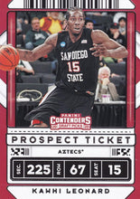 Load image into Gallery viewer, 2020-21 Panini Contenders Draft BASE Basketball Cards ~ Pick your card