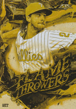 Load image into Gallery viewer, 2020 Topps Fire Baseball FLAME THROWERS GOLD MINTED INSERTS ~ Pick your card