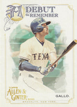 Load image into Gallery viewer, 2020 Topps Allen & Ginter A DEBUT TO REMEMBER Inserts ~ Pick your card
